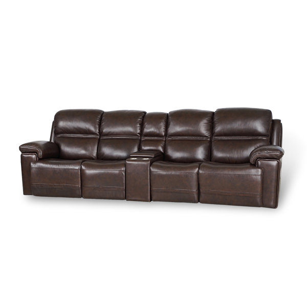 Red Barrel Studio® Careena 122'' Leather Sofa Wayfair